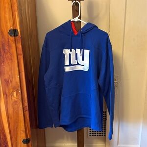 Fanatics New York Giants Royal Blue Hoodie with reflective silver logo XL